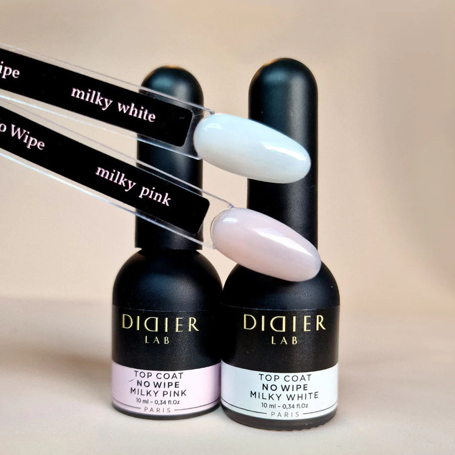 Top coat no wipe "Didier lab", Milky White, 10ml