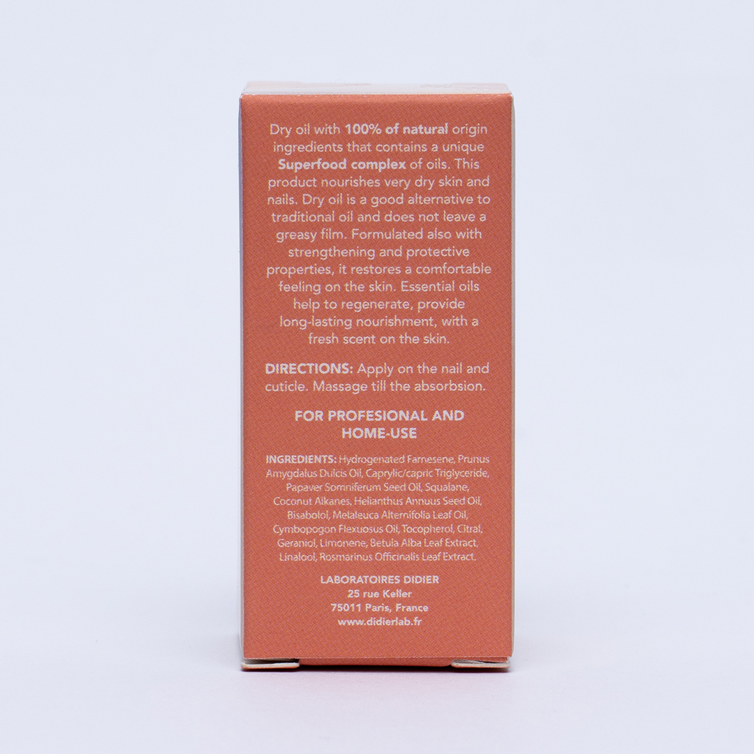 ΞΗΡΟ ΛΑΔΙ ΓΙΑ ΤΑ ΧΕΡΙΑ ΚΑΙ ΤΑ ΝΥΧΙΑ "Didier Lab BEAUTE", 20ml - Didier Lab Greece