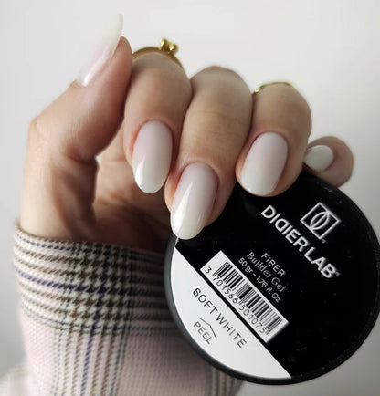 Fiber builder gel "Didier Lab", Soft white, 50gr