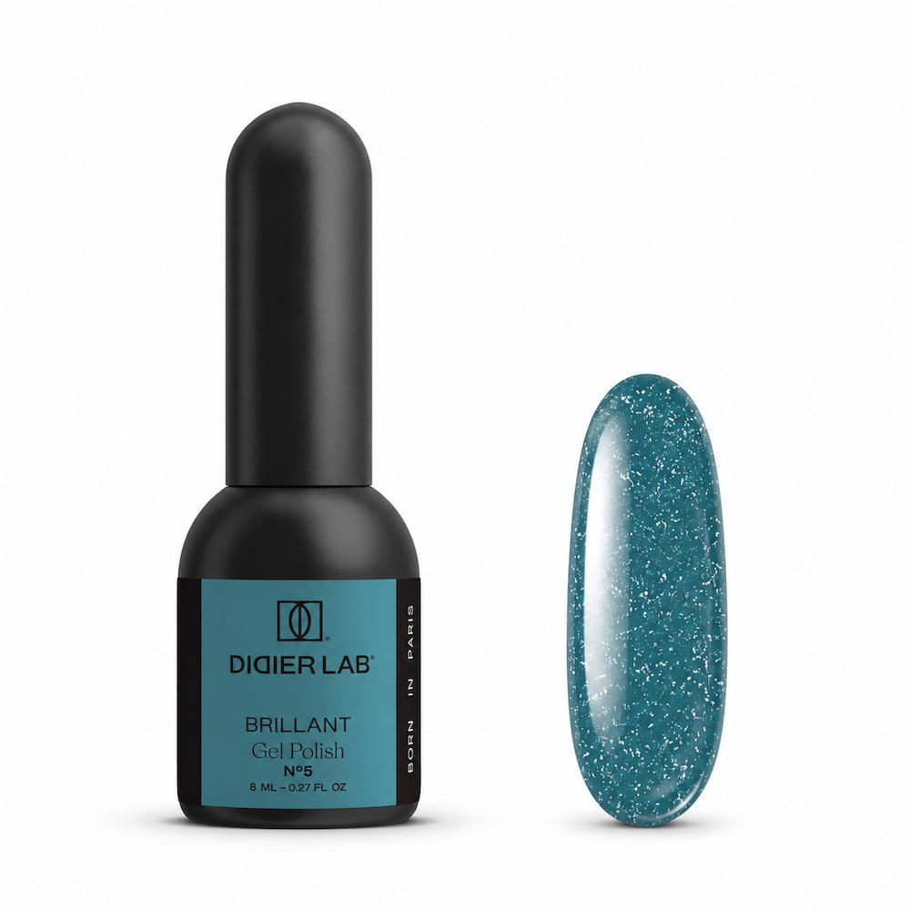 Didier Lab Brillant Gel Polish No5 8ml, bottle and colour swatch