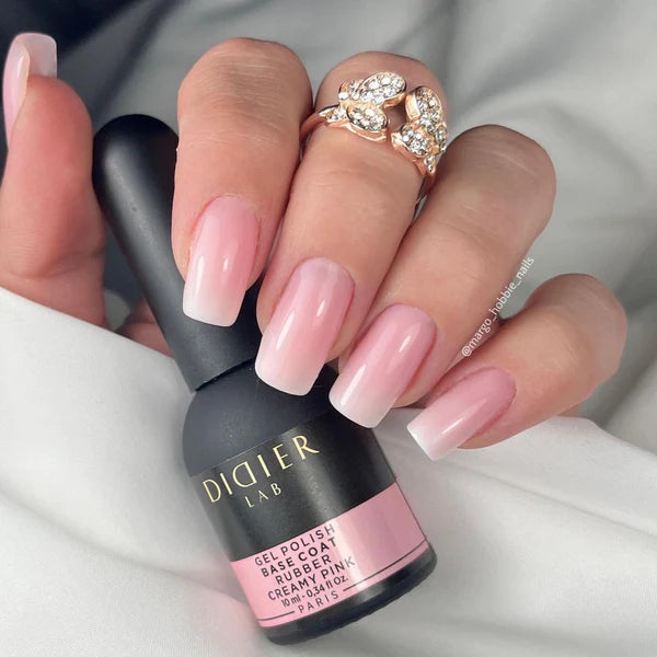 Camouflage Rubber Base Coat - milky pink, 10ml