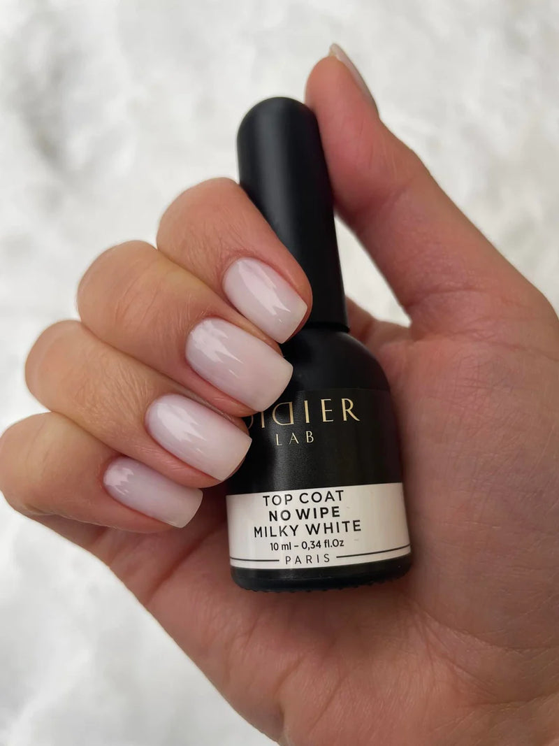 Νέο! Top coat no wipe "Didier lab", Milky White, 10ml