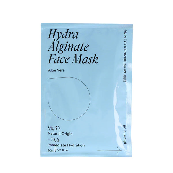 Φυσική μάσκα με Άλας αλγινικού οξέως Peel-off με εκχύλισμα AΛΟΗΣ "Pharma Oil", HYDRA 20 g για ευαίσθητο και ερεθισμένο δέρμα