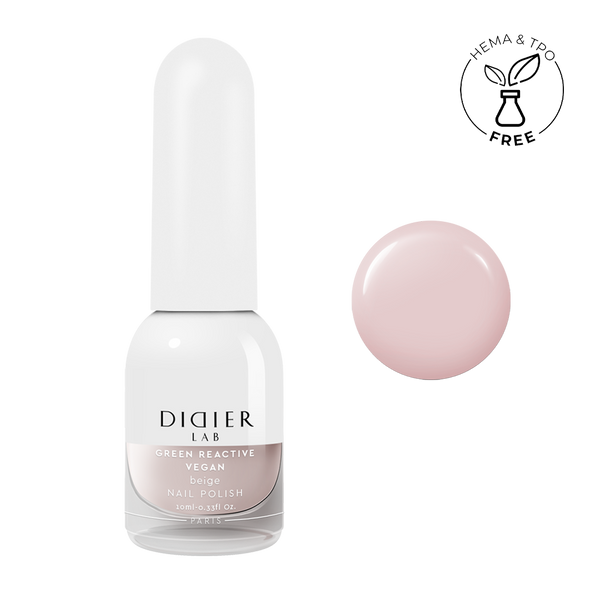 Green Reactive, Vegan βερνίκι "Didier Lab", beige, 10ml