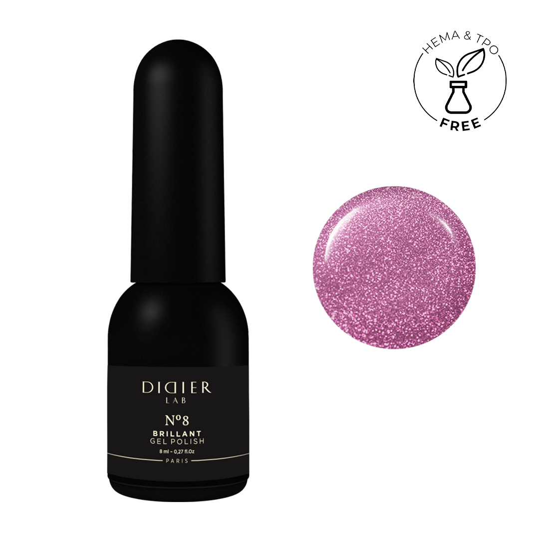 Τζελ Βερνίκι Brillant "Didier Lab", No8, 8ml
