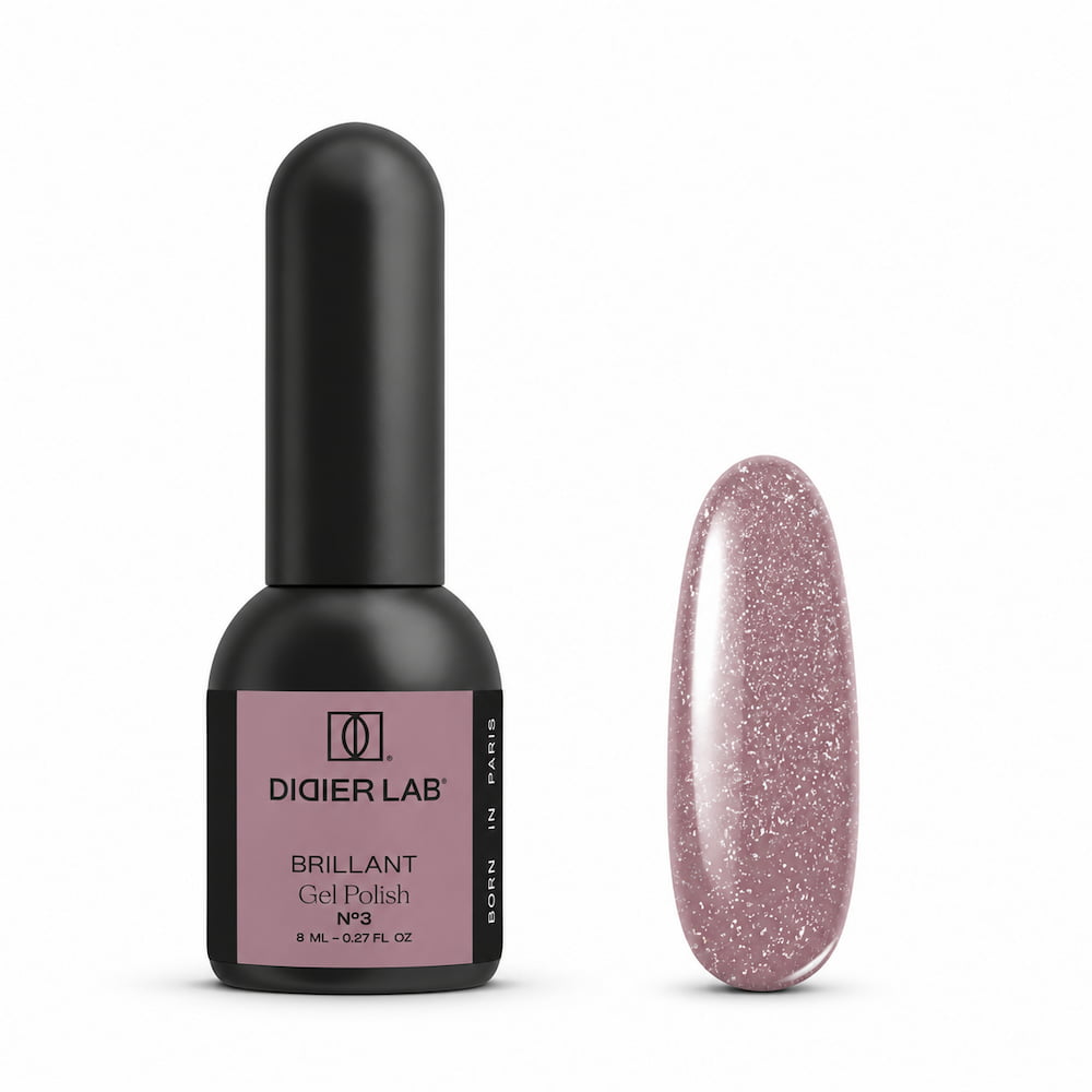 Didier Lab Brillant Gel Polish No3 8ml, bottle and colour swatch