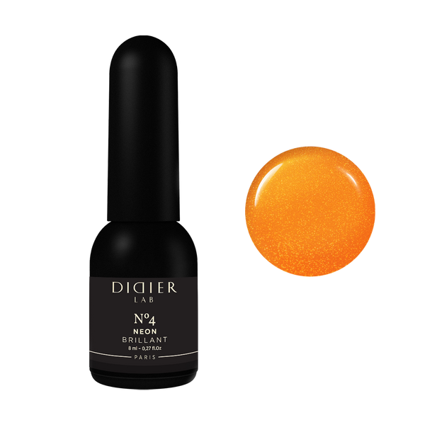 Gel βερνίκι "Didier Lab", Brillant NEON, Νο4, 8 ml