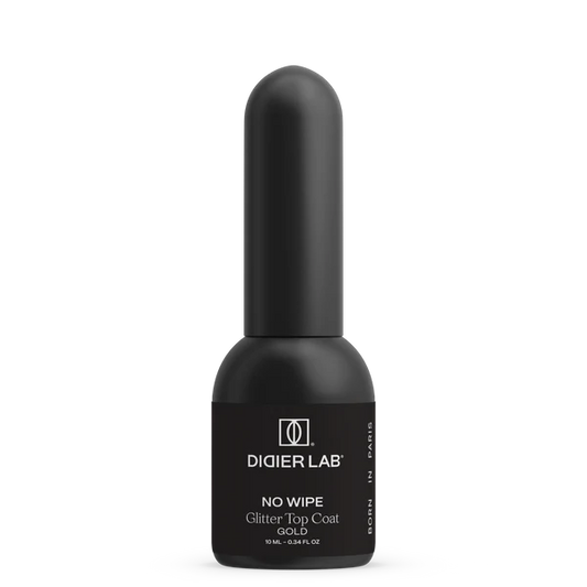 Top Coat No Wipe, Glitter Gold, Didier Lab, 10ml