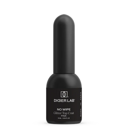 Top Coat No Wipe, Glitter Pink, Didier Lab, 10ml
