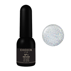 Pop Star, No1 Gel Polish Top coat no wipe "Didier Lab", Pop Star, No1