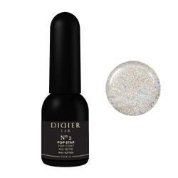 Τζελ Βερνίκι Top Coat no wipe "Didier Lab", Pop Star, No2