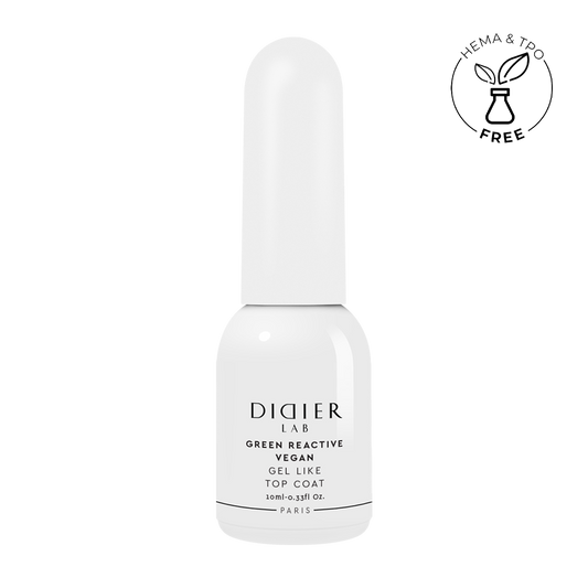 Top Coat Vegan gel like Green Reactive, "Didier Lab", 10ml