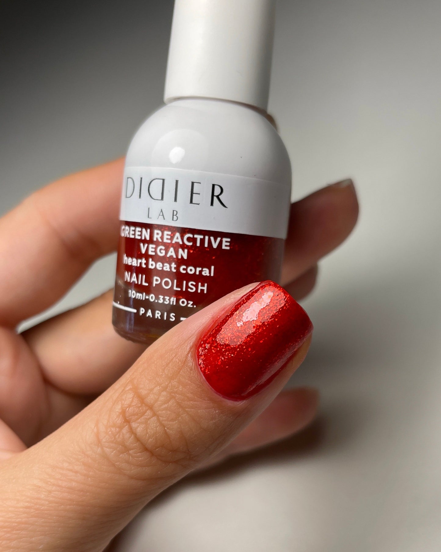 Green Reactive, Vegan βερνίκι "Didier Lab", heart beat coral, 10ml