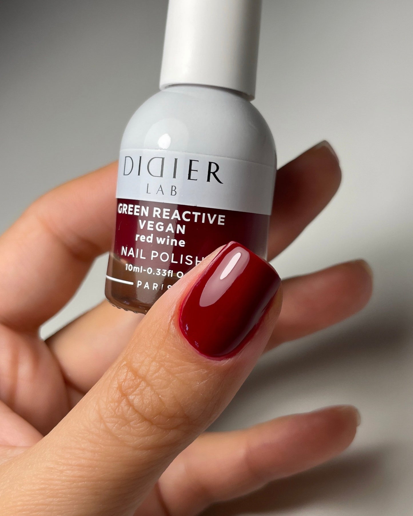 Green Reactive, Vegan βερνίκι "Didier Lab", red wine, 10ml