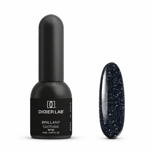 Didier Lab Brillant Gel Polish No10 8ml, bottle and colour swatch