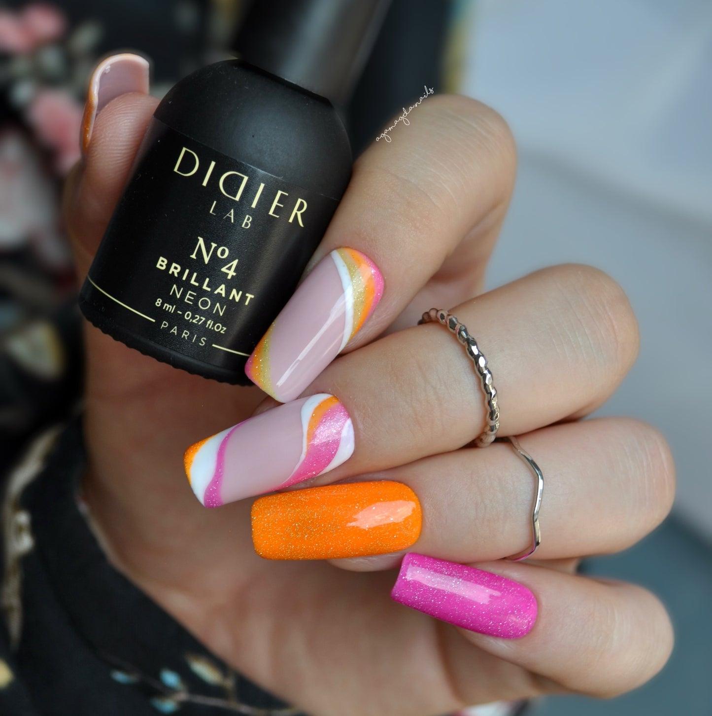 Τζελ Βερνίκι "Didier Lab", Brillant NEON, Νο4, 8 ml