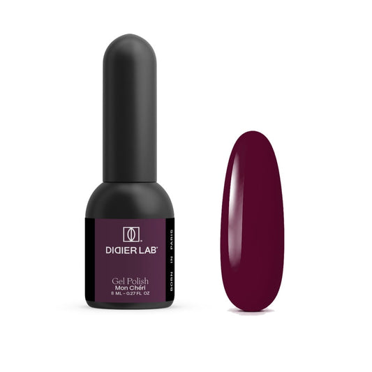 Didier Lab Mon Chéri gel polish 8ml, bottle and colour swatch