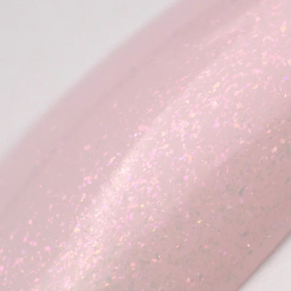 Top Coat No Wipe, Glitter Pink, Didier Lab, 10ml