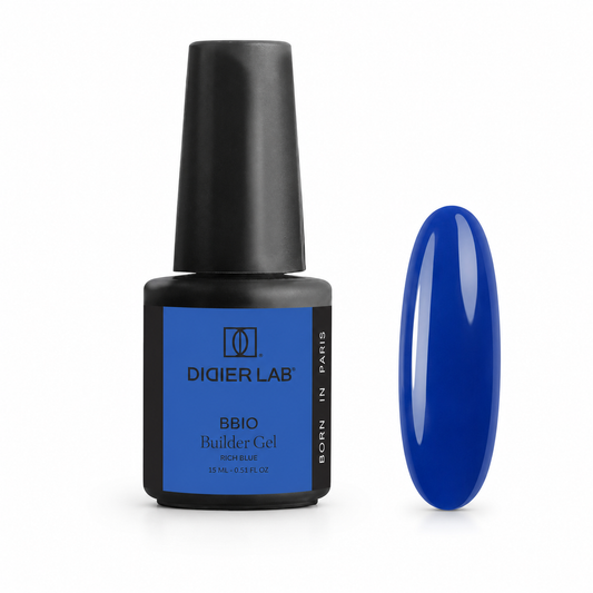 Didier Lab BBIO Rich Blue 15 ml bottle and color swatch