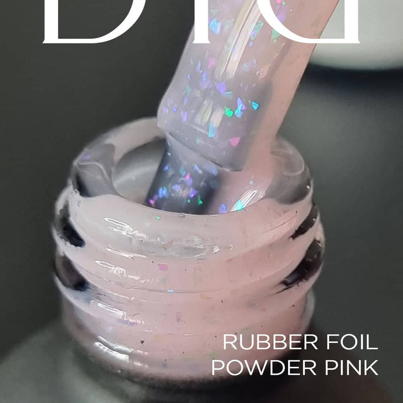Τζελ Rubber base foil, powder pink , 10ml