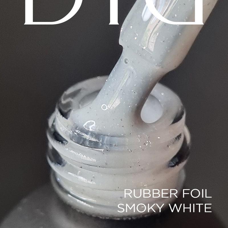 Τζελ Rubber base foil, smoky white , 10ml