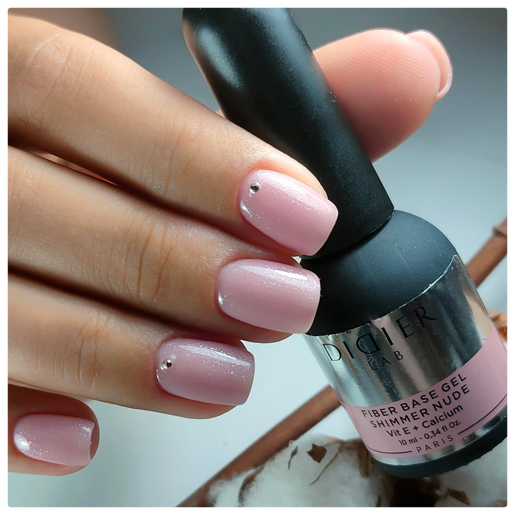 Βάση Smart Fiber "Didier Lab", Shimmer Nude, 10ml - Didier Lab Greece